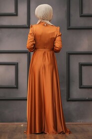  Long Sunuff Colored Muslim Prom Dress 25130TB - 2
