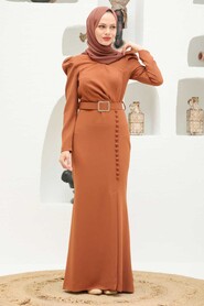  Modern Sunuff Colored Hijab Prom Dress 3231TB - 2