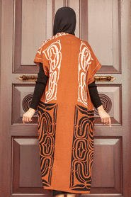 Sunuff Colored Hijab Knitwear Suit Dress 31780TB - 2