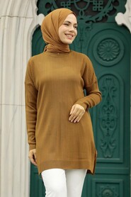 Sunuff Colored Hijab Knitwear Tunic 20132TB - 1