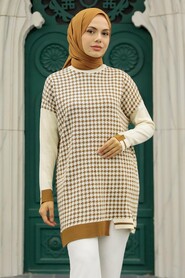 Sunuff Colored Hijab Knitwear Tunic 20152TB - 1