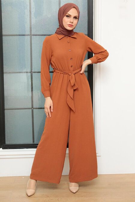 Sunuff Colored Hijab Overalls 5703TB - NEVA STYLE