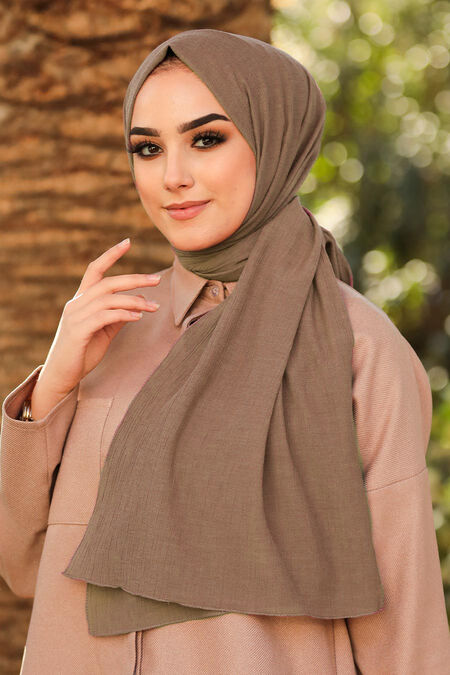 Sunuff Colored Hijab Shawl 7563TB - NEVA STYLE