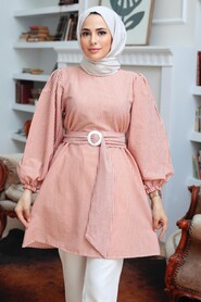 Sunuff Colored Hijab Tunic 40681TB - 1