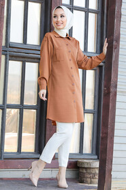 Sunuff Colored Hijab Tunic 56060TB - 2