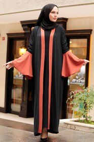 Terra Cotta Hijab Abaya 55510KRMT - 1