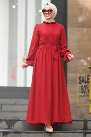 Terra Cotta Hijab Dress 51202KRMT - 1