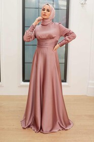  Stylish Terra Cotta Modest Wedding Dress 2511KRMT - 2