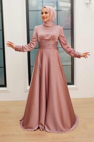  Stylish Terra Cotta Modest Wedding Dress 2511KRMT - 1