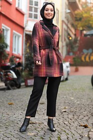 Terra Cotta Hijab Jacket 5600KRMT - 2