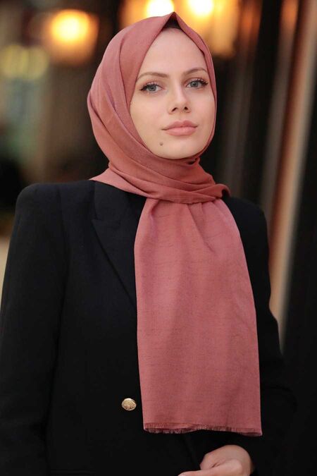 Terra Cotta Hijab Shawl 4511KRMT - NEVA STYLE