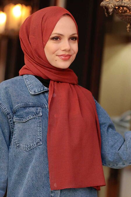 Terra Cotta Hijab Shawl 53060KRMT - NEVA STYLE