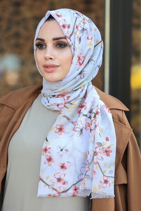 Terra Cotta Hijab Shawl 7561KRMT - NEVA STYLE