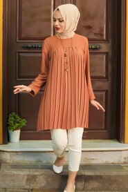 Terra Cotta Hijab Tunic 10346KRMT - 1