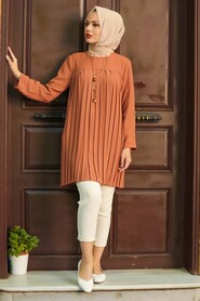 Terra Cotta Hijab Tunic 10346KRMT - 2