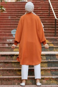 Terra Cotta Hijab Tunic 2433KRMT - 2