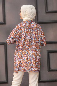 Terra Cotta Hijab Tunic 27325KRMT - 2