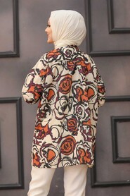 Terra Cotta Hijab Tunic 27326KRMT - 2