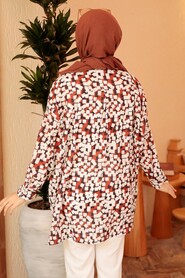 Terra Cotta Hijab Tunic 3424KRMT - 4