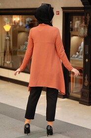 Terra Cotta Hijab Tunic 4601KRMT - 3