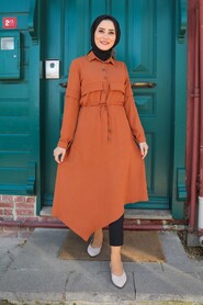 Terra Cotta Hijab Tunic 508KRMT - 1