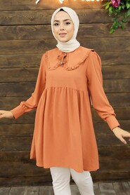 Terra Cotta Hijab Tunic 556KRMT - 2