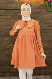 Terra Cotta Hijab Tunic 556KRMT - 1