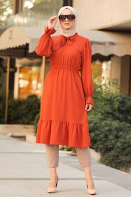 Terra Cotta Hijab Tunic 6705KRMT - 1