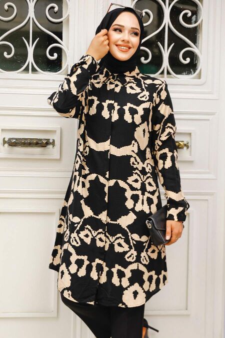 Black Modest Top 11685S - NEVA STYLE