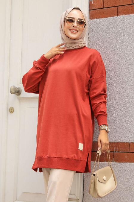 Terra Cotta Modest Tunic 30644KRMT - NEVA STYLE
