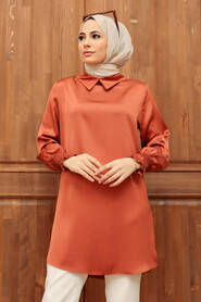 Terra Cotto Hijab Tunic 56860KRMT - 2