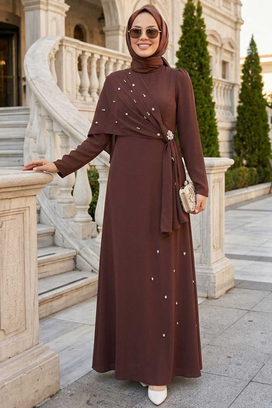 brown dress with cape Chocolate Brown Cape Leah Dress Tuckernuck Chocolate Brown / 2 main image 1