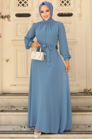 Turqouse Hijab Dress 2703TR 