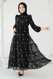 White Hijab Dress 35721B - 1