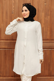 White Hijab Tunic 1147B - 2