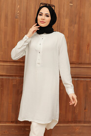 White Hijab Tunic 1150B - 1