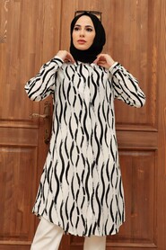 White Hijab Tunic 11563B - 1