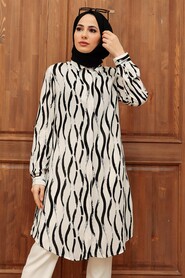White Hijab Tunic 11563B - 2