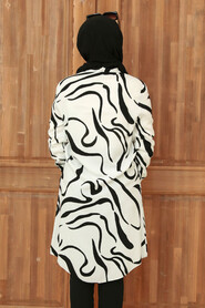 White Hijab Tunic 11564B - 2