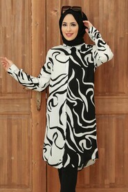 White Hijab Tunic 11564B - 1