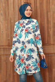 White Hijab Tunic 11568B - 1