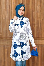 White Hijab Tunic 11570B - 1