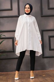 White Hijab Tunic 30011B - 1