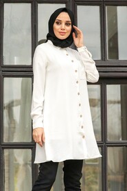 White Hijab Tunic 501B - 2