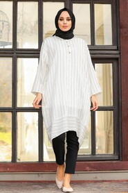 White Hijab Tunic 5350B - 1