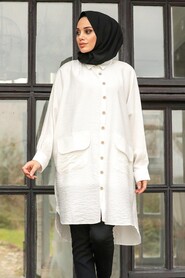 White Hijab Tunic 5360B - 2