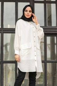 White Hijab Tunic 5360B - 1