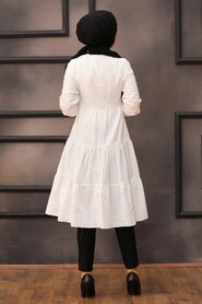 White Hijab Tunic 5614B - 2