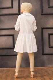 White Hijab Tunic 5615B - 2