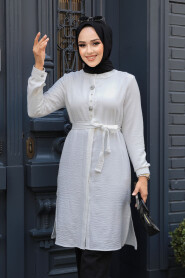 White Modest Top 658B - 2